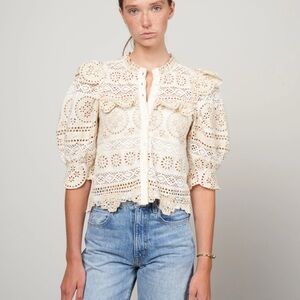 Sea New York Cream Lace Blouse